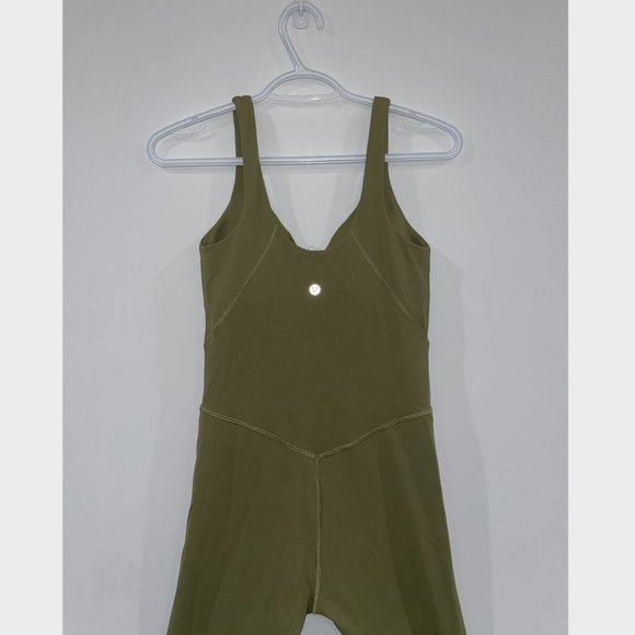 *SOLD* Lululemon Align Bodysuit Size 6 Bronze Green - Picture 4 of 6